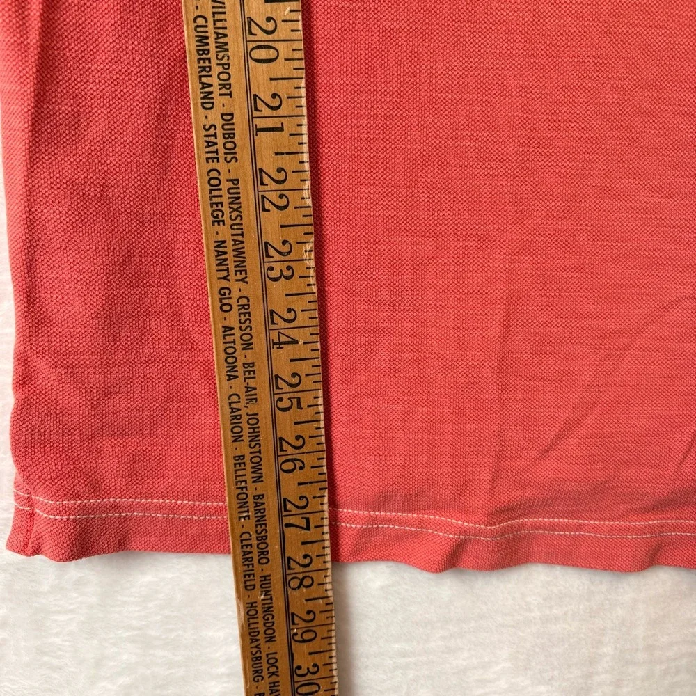 Tommy Bahama Shirt Men Lg Orange Polo Relaxation Specialist TB 93 Pima Cotton - Picture 5 of 10
